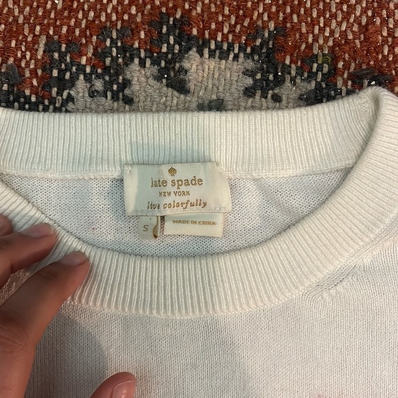 Kate Spade Iconic Intarsia Flamingo Sweater Small - Picture 3 of 7